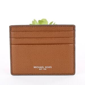 Michael Kors Brown Leather Card Case
